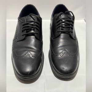 Cole Haan Black Leather Oxfords